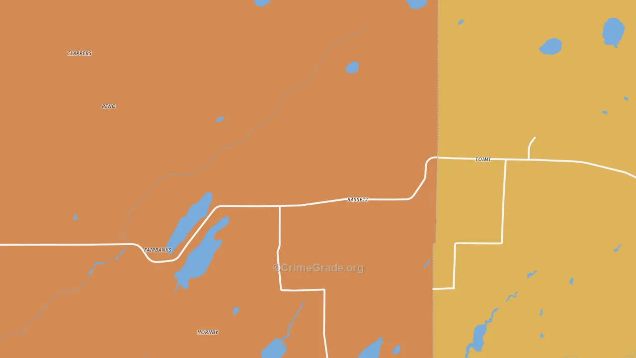 Toimi, MN Map of Drug-Related Crime Rates
