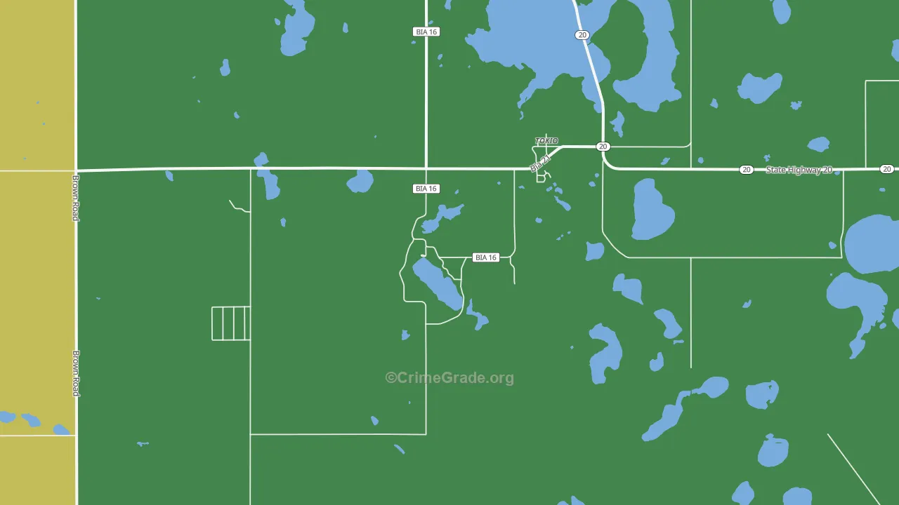 Tokio, ND Map of Drug-Related Crime Rates