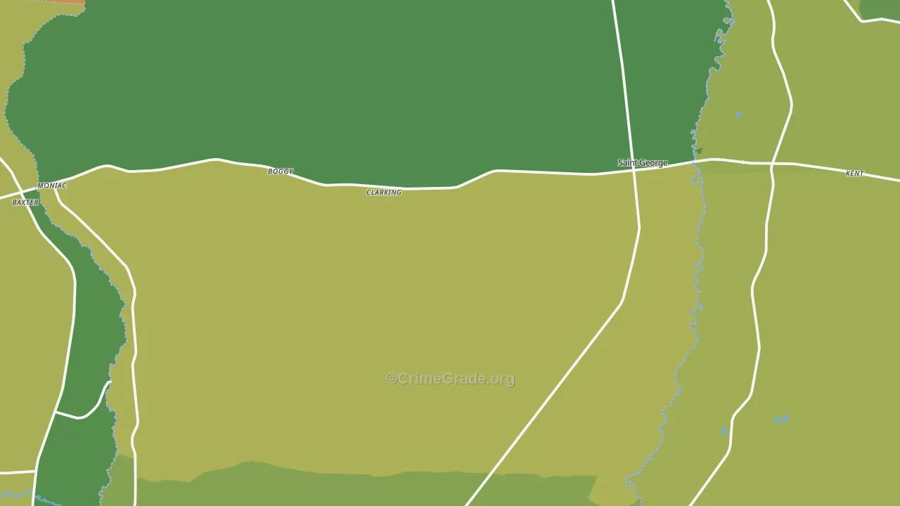 Toledo, GA Map of Drug-Related Crime Rates