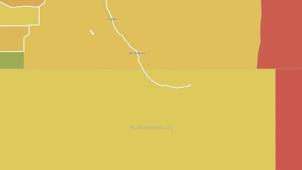 Tollgate, OR Map of Drug-Related Crime Rates