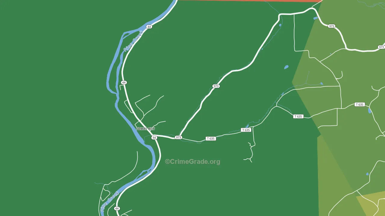 Tomb, PA Map of Drug-Related Crime Rates