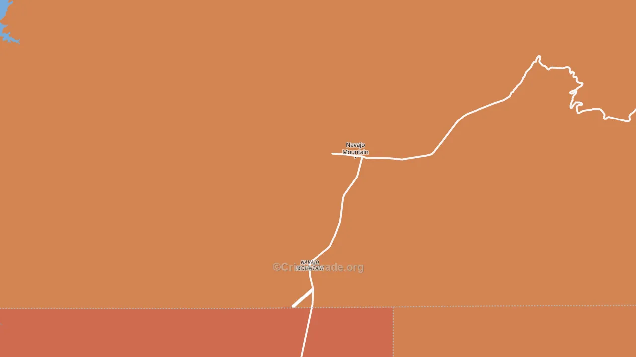 Tonalea, UT Map of Drug-Related Crime Rates