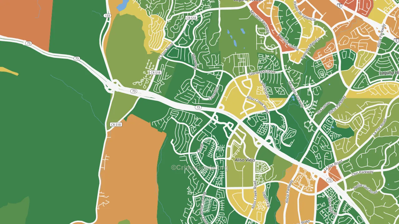 Top-of-the-World, CA Map of Drug-Related Crime Rates