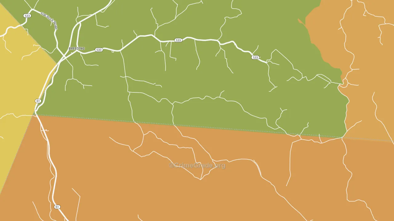 Toria, KY Map of Drug-Related Crime Rates