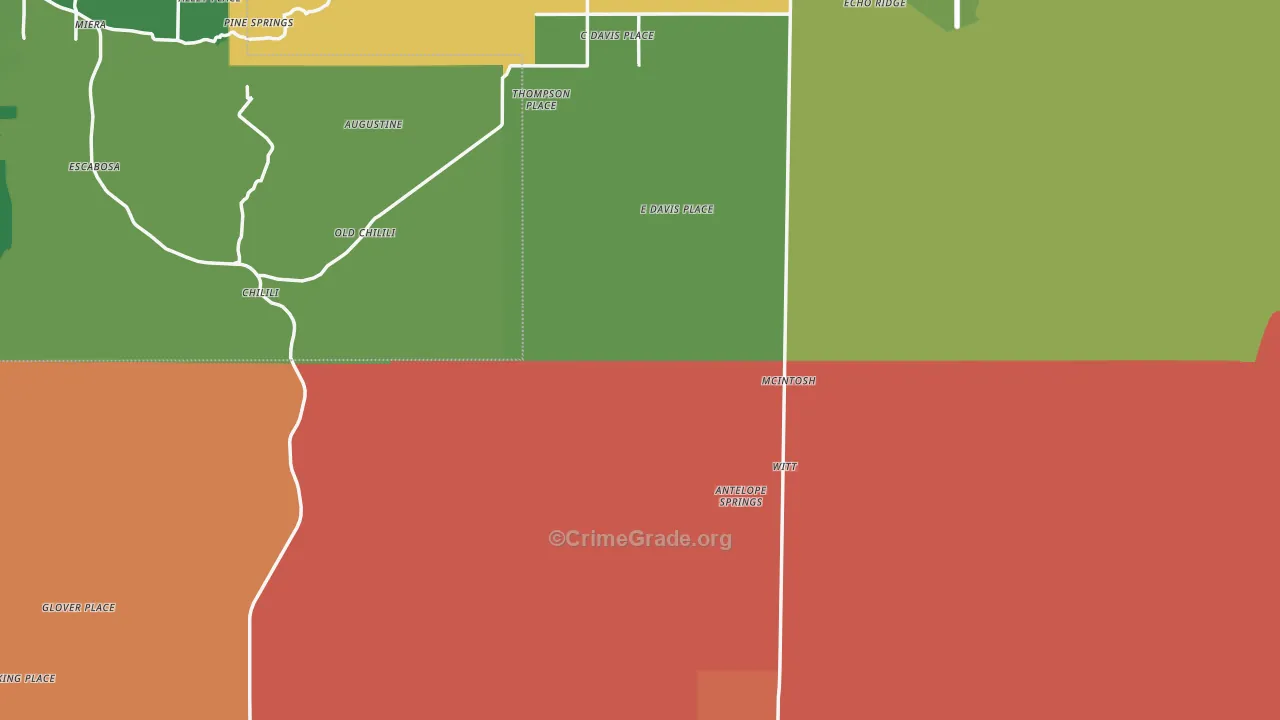 Torrance County, NM Map of Drug-Related Crime Rates