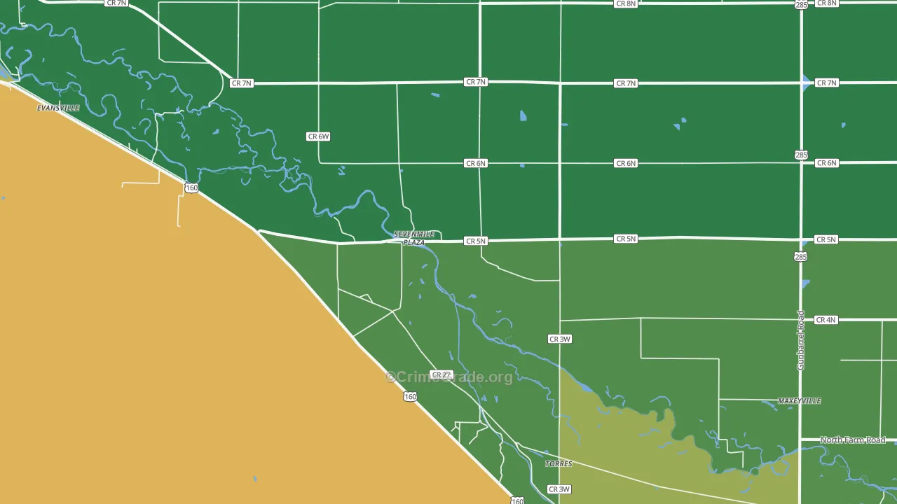 Torres, CO Map of Drug-Related Crime Rates