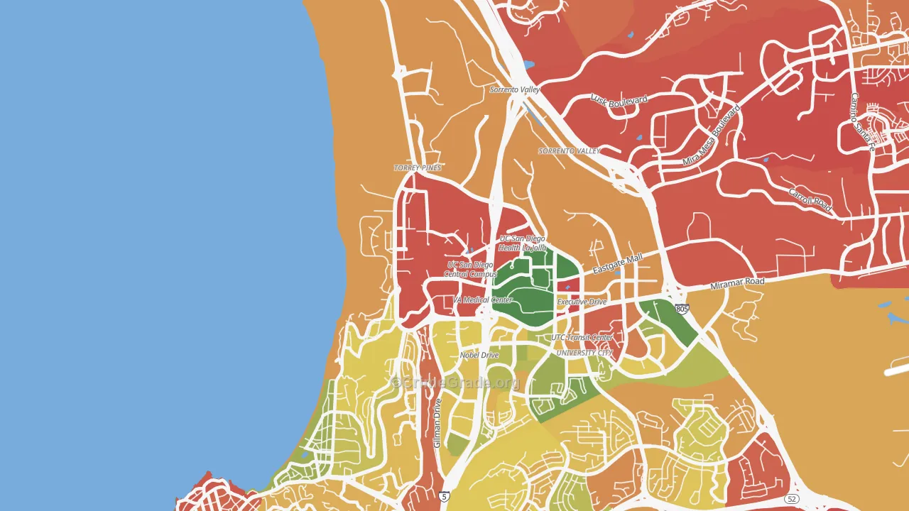 Torrey Pines, San Diego, CA Map of Drug-Related Crime Rates