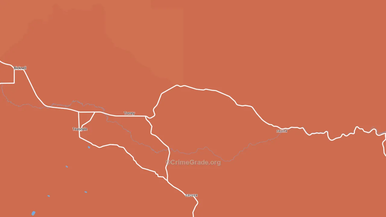 Torrey, UT Map of Drug-Related Crime Rates