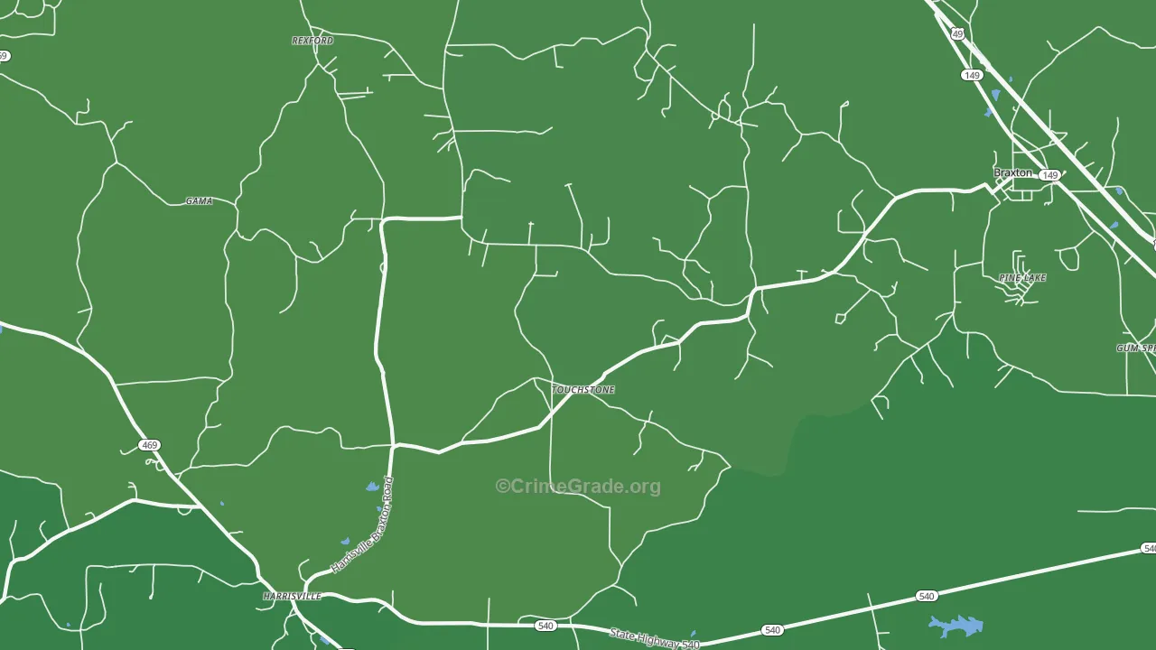 Touchstone, MS Map of Drug-Related Crime Rates