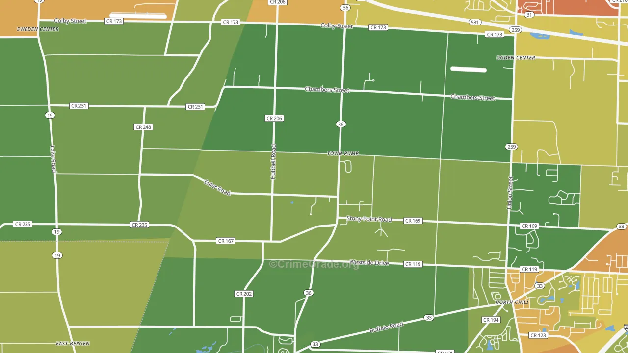 Town Pump, NY Map of Drug-Related Crime Rates