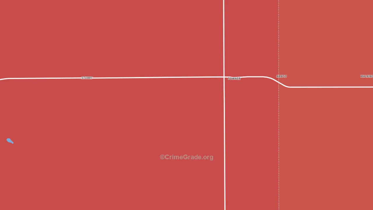 Towner, CO Map of Drug-Related Crime Rates