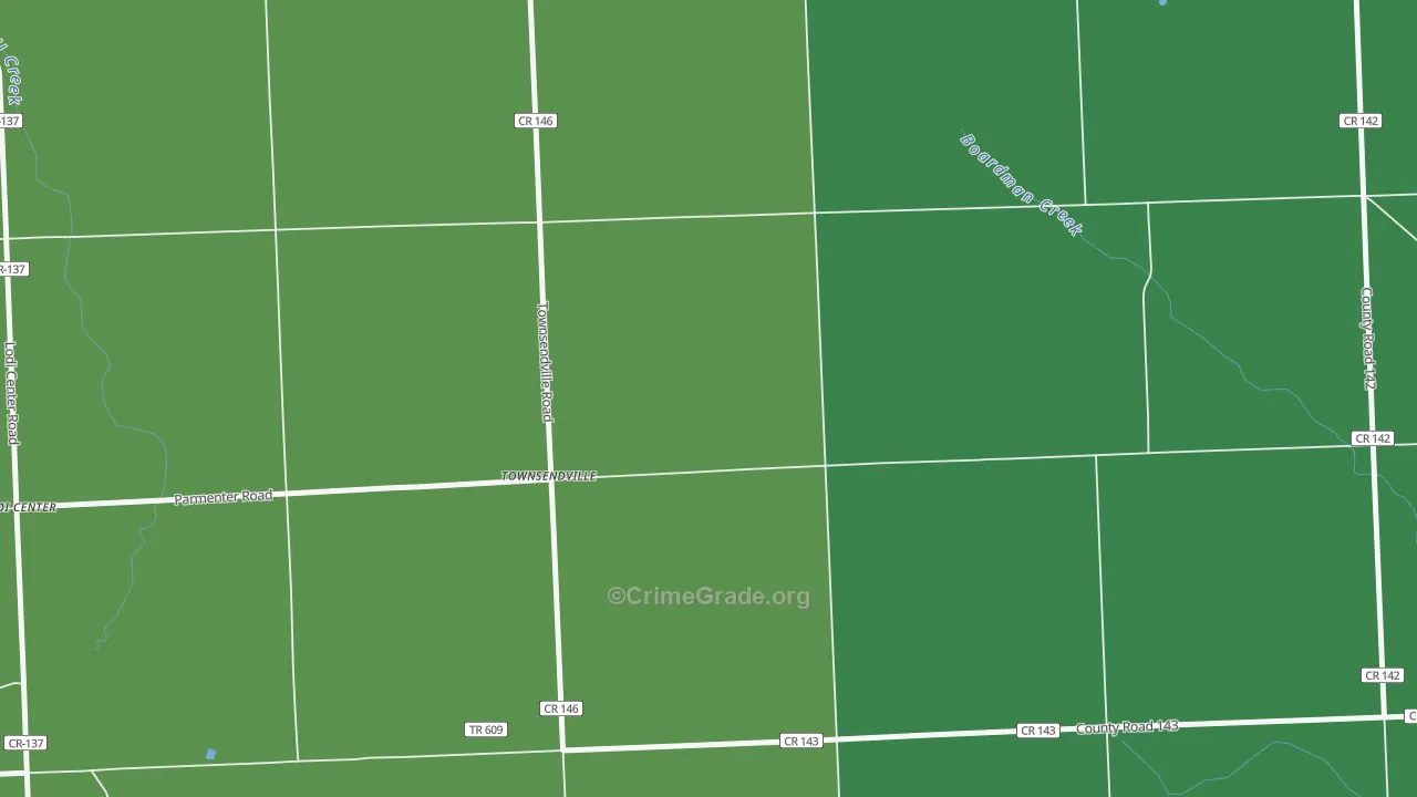 Townsendville, NY Map of Drug-Related Crime Rates