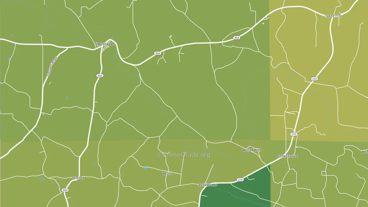 Trade City, PA Map of Drug-Related Crime Rates