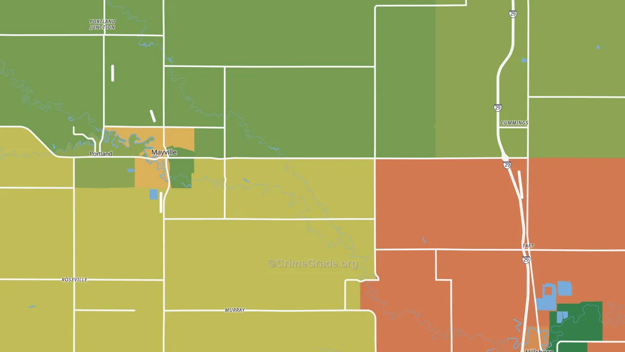 Traill County, ND Map of Drug-Related Crime Rates
