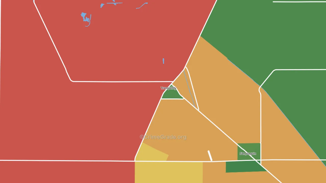 Tranquillity, CA Map of Drug-Related Crime Rates