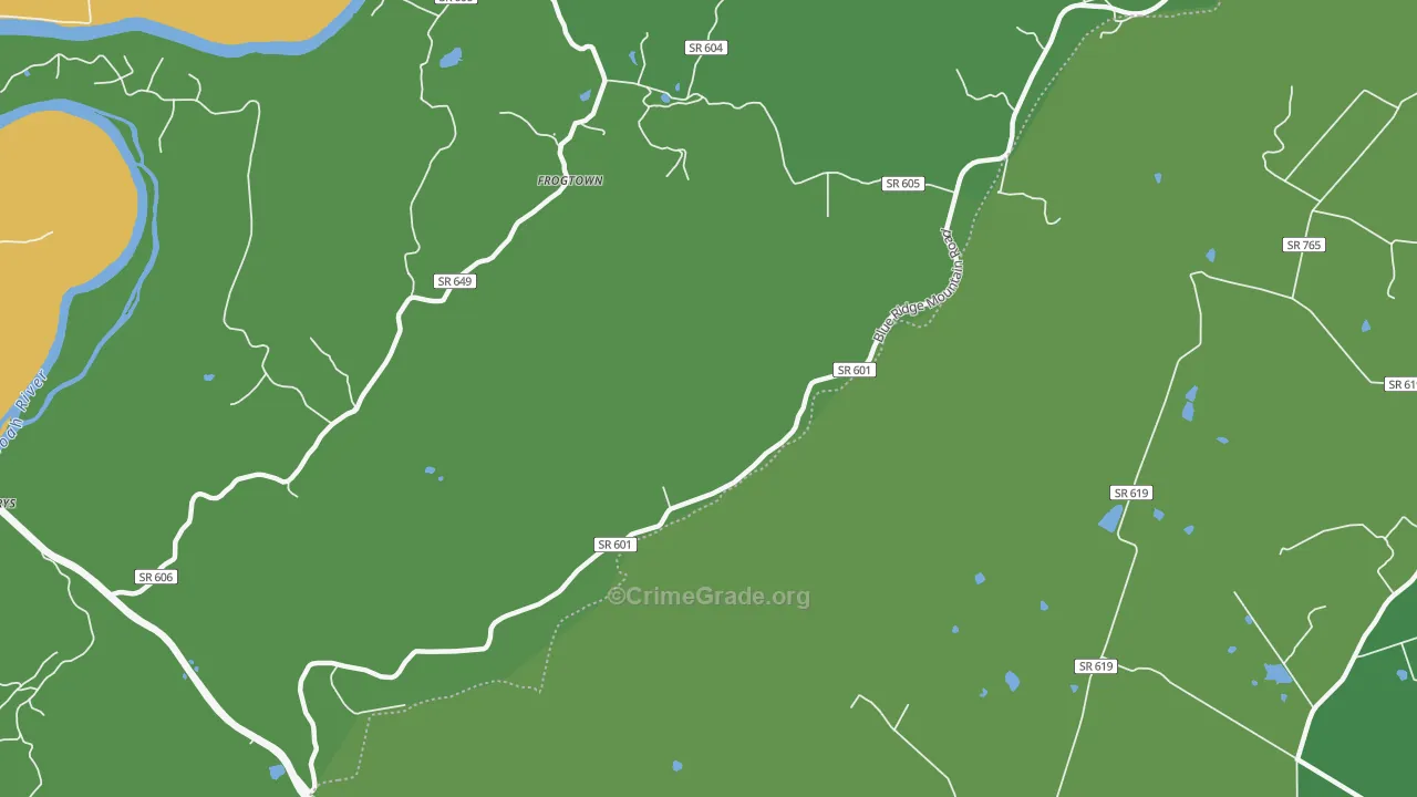 Trapp, VA Map of Drug-Related Crime Rates
