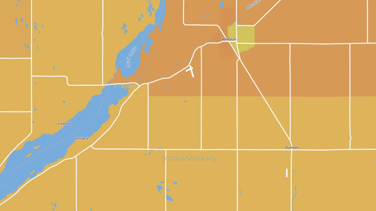 Traverse County, MN Map of Drug-Related Crime Rates