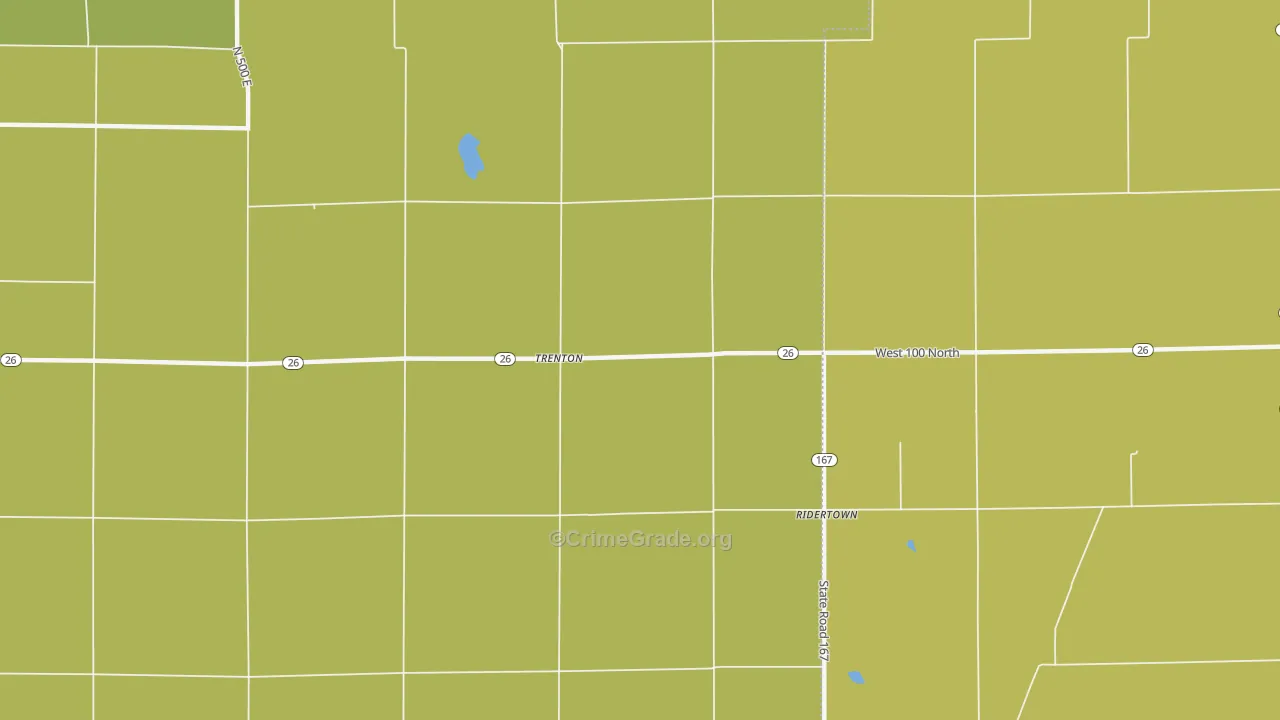 Trenton, IN Map of Drug-Related Crime Rates