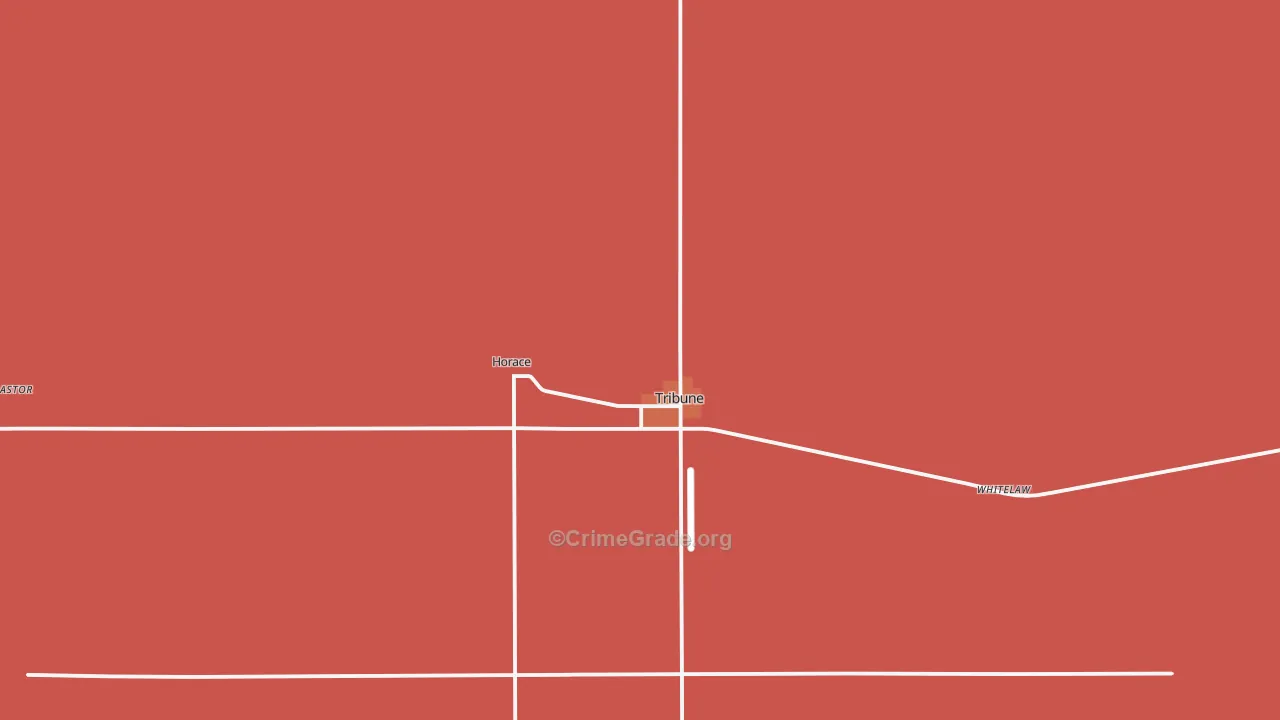 Tribune, KS Map of Drug-Related Crime Rates