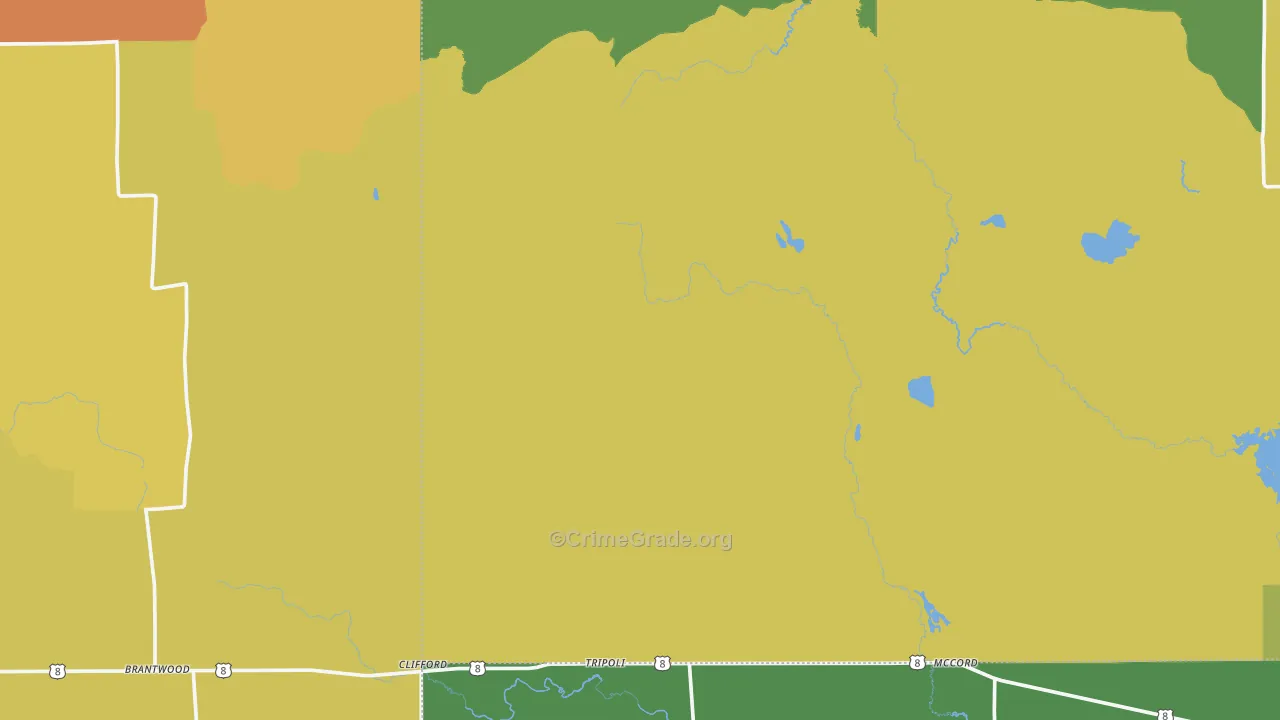 Tripoli, WI Map of Drug-Related Crime Rates