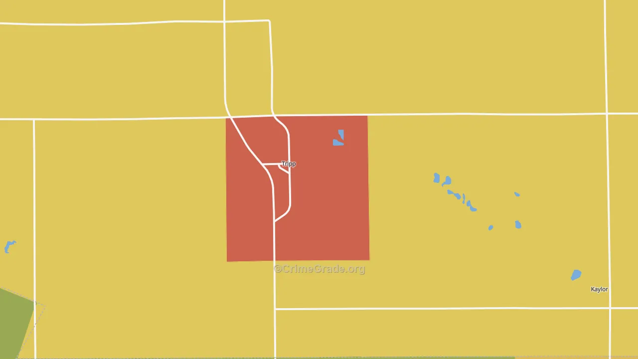 Tripp, SD Map of Drug-Related Crime Rates
