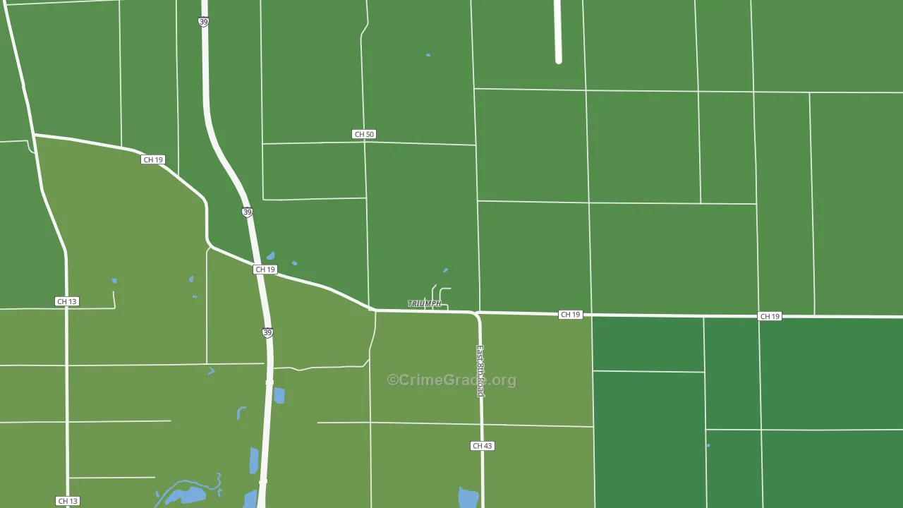 Triumph, IL Map of Drug-Related Crime Rates