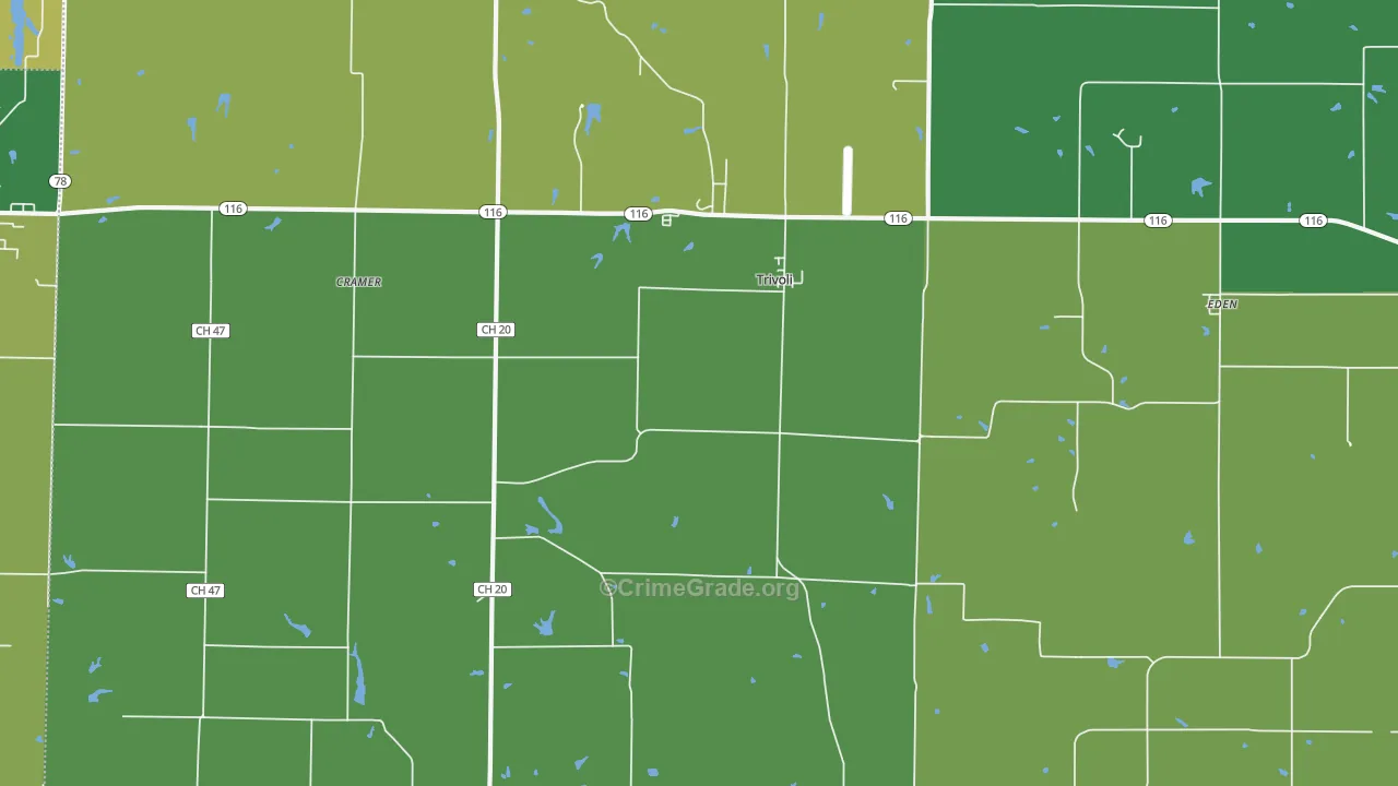 Trivoli, IL Map of Drug-Related Crime Rates