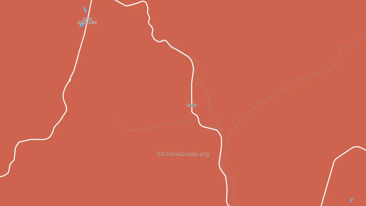 Tropic, UT Map of Drug-Related Crime Rates