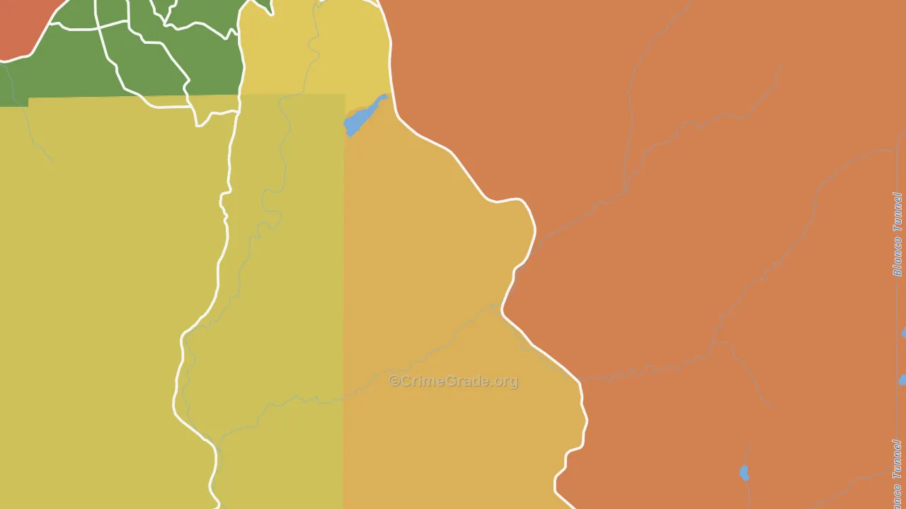 Trujillo, CO Map of Drug-Related Crime Rates