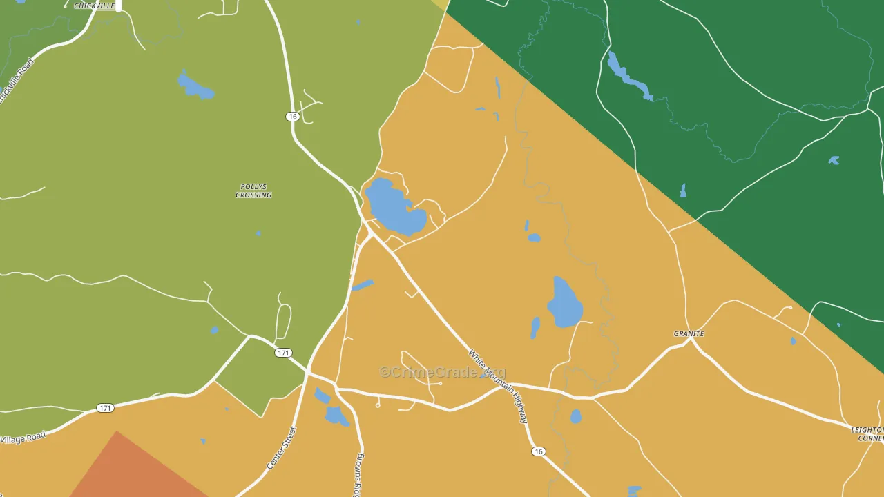 Tuftonboro, NH Map of Drug-Related Crime Rates