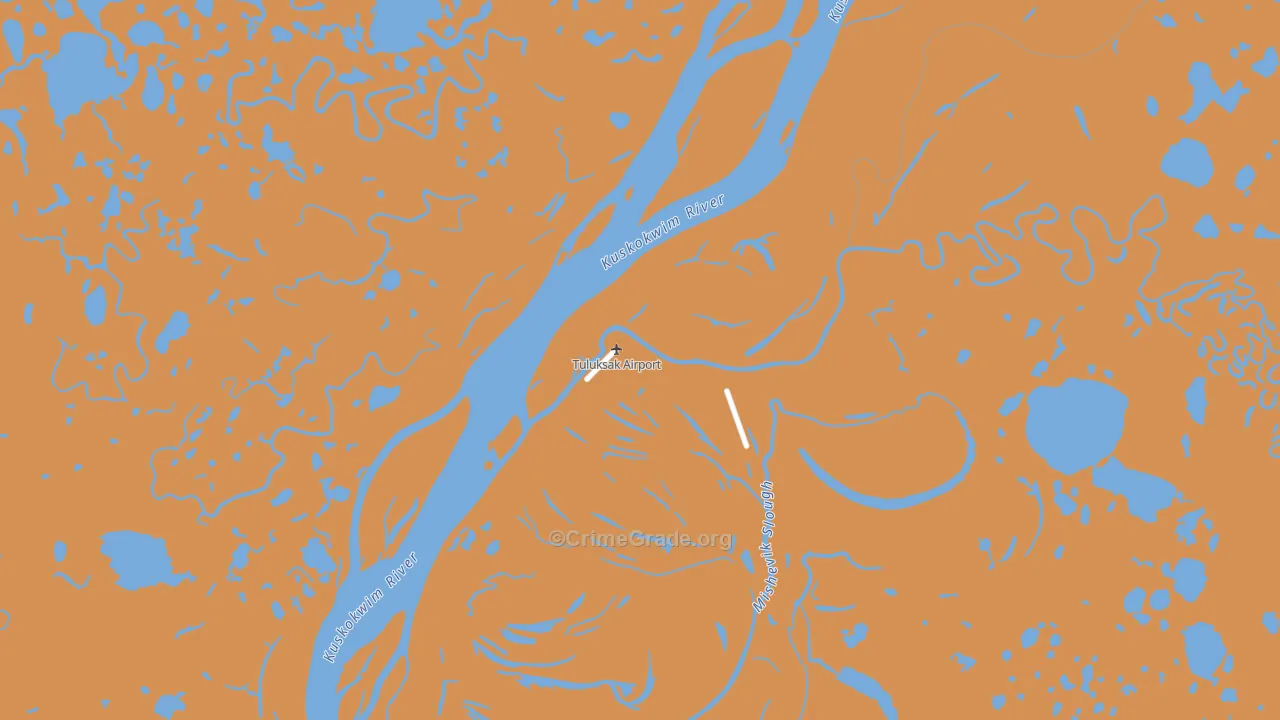Tuluksak, AK Map of Drug-Related Crime Rates