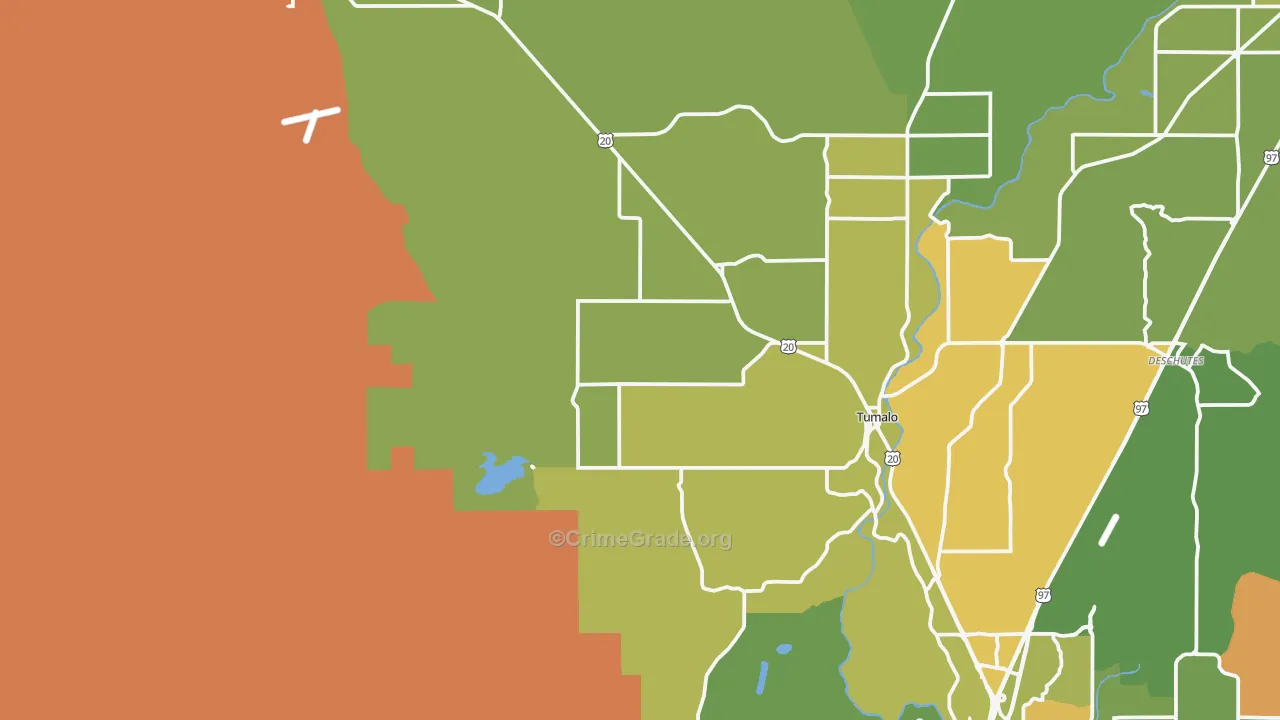 Tumalo, OR Map of Drug-Related Crime Rates