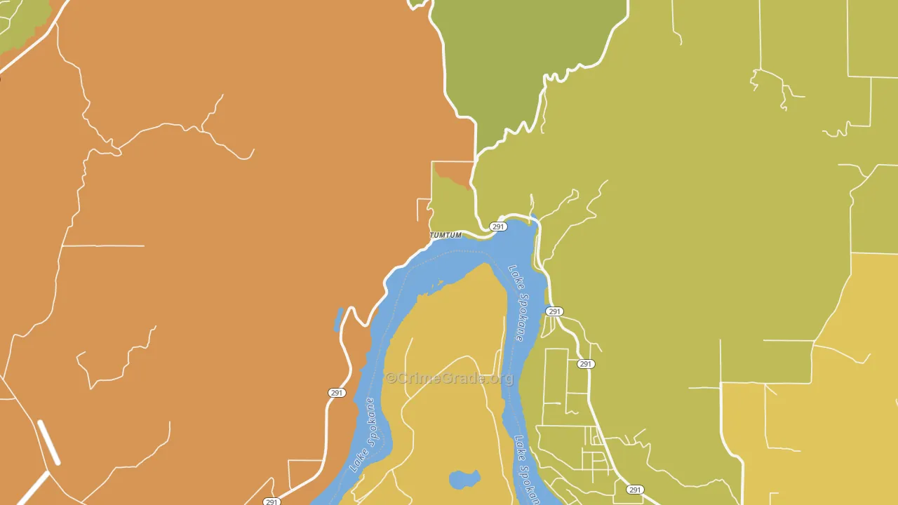 Tumtum, WA Map of Drug-Related Crime Rates