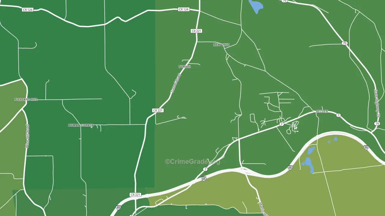 Tunnel, NY Map of Drug-Related Crime Rates