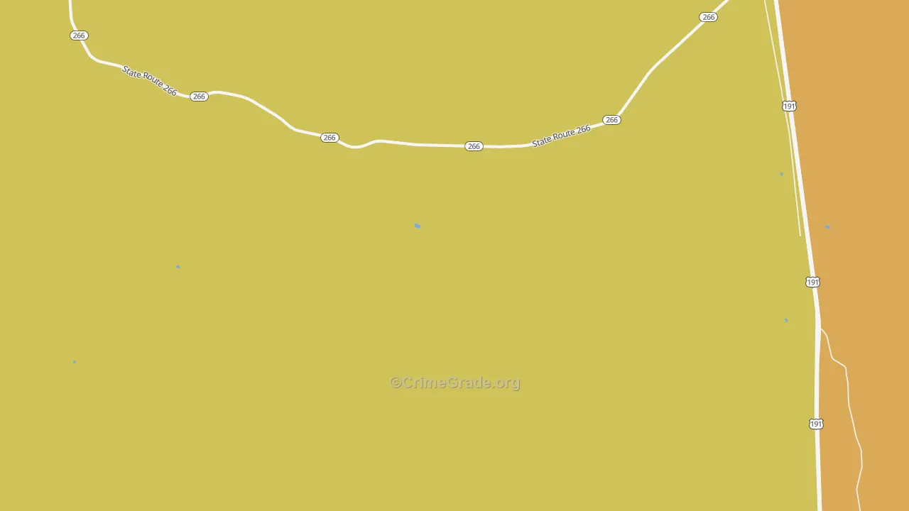 Turkey Flat, AZ Map of Drug-Related Crime Rates