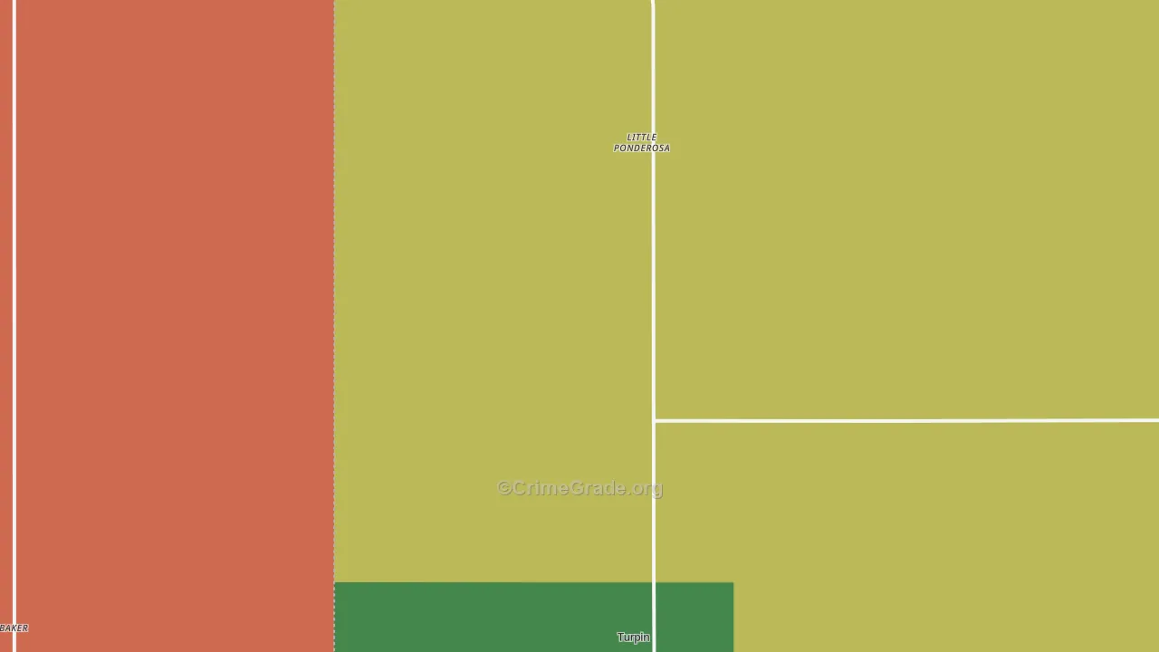 Turpin, OK Map of Drug-Related Crime Rates