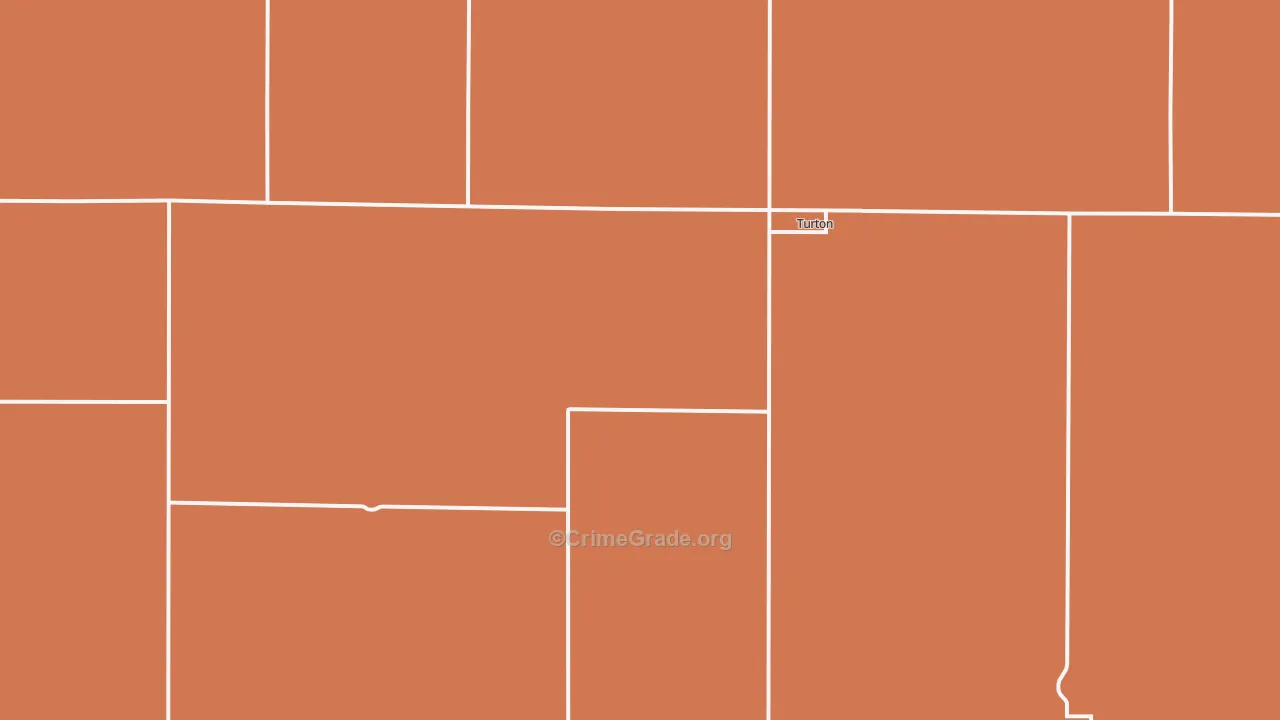 Turton, SD Map of Drug-Related Crime Rates