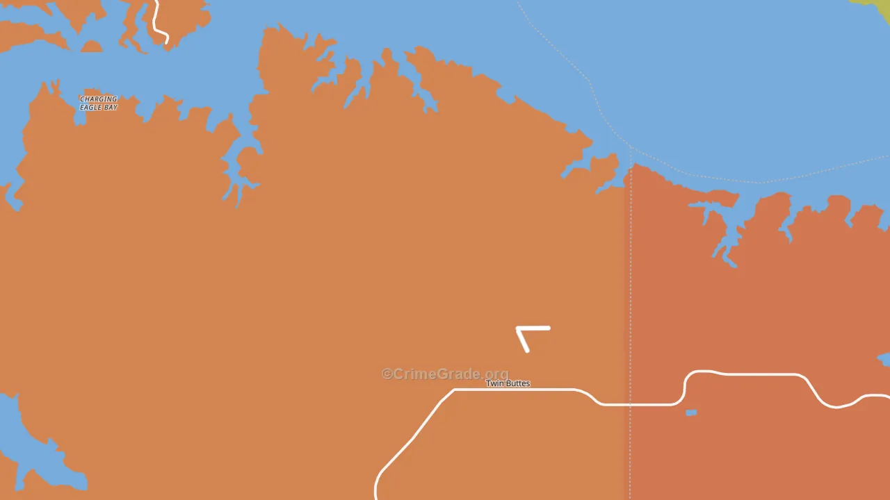 Twin Buttes, ND Map of Drug-Related Crime Rates