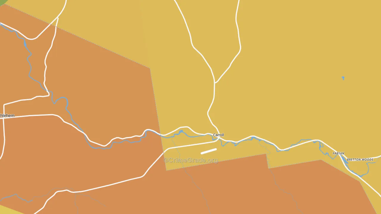 Twin Mountain, NH Map of Drug-Related Crime Rates