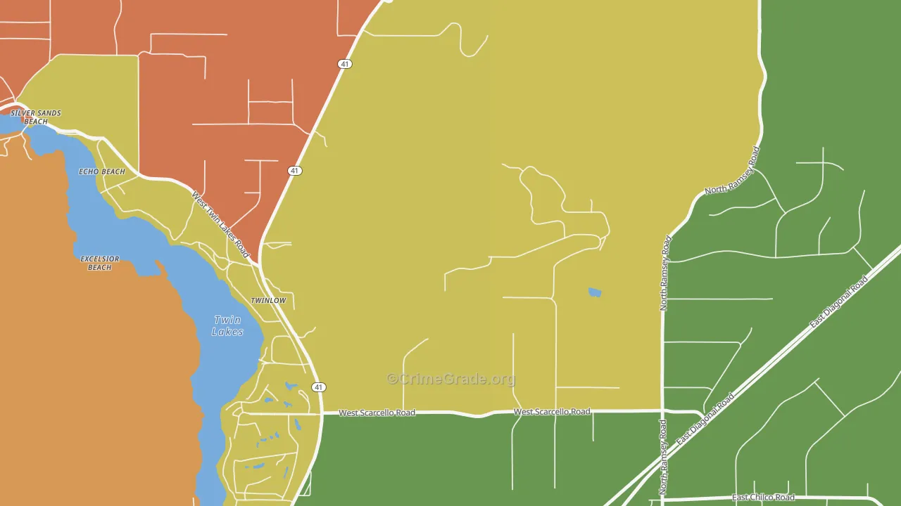 Twinlow, ID Map of Drug-Related Crime Rates