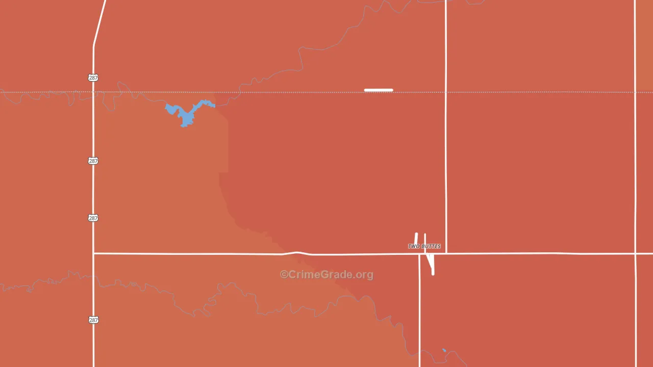 Two Buttes, CO Map of Drug-Related Crime Rates