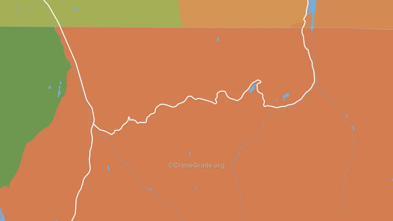 Uinta National Forest, UT Map of Drug-Related Crime Rates