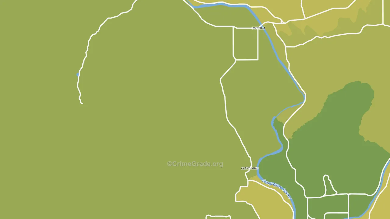 Umpqua, OR Map of Drug-Related Crime Rates