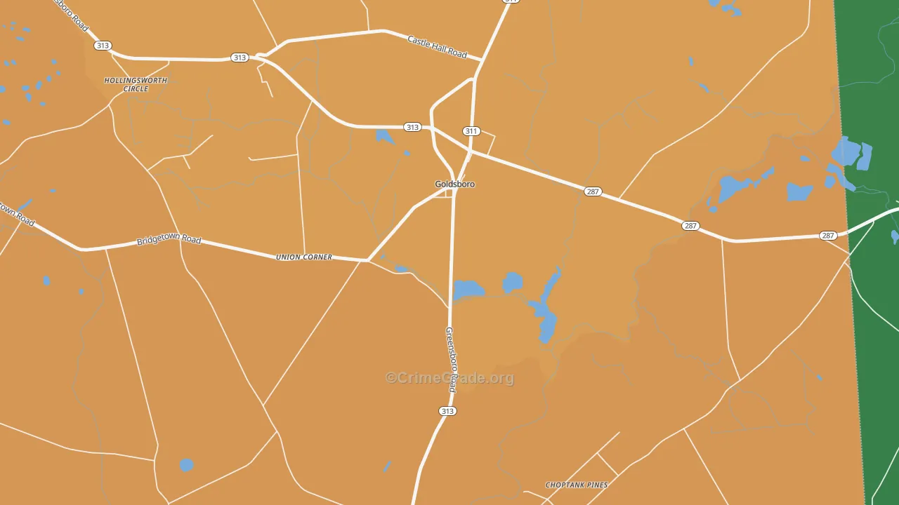 Union Corner, MD Map of Drug-Related Crime Rates