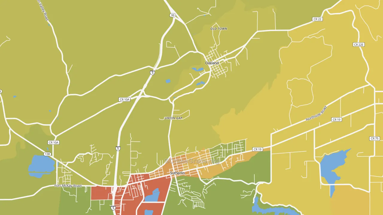 Union Gap, OR Map of Drug-Related Crime Rates