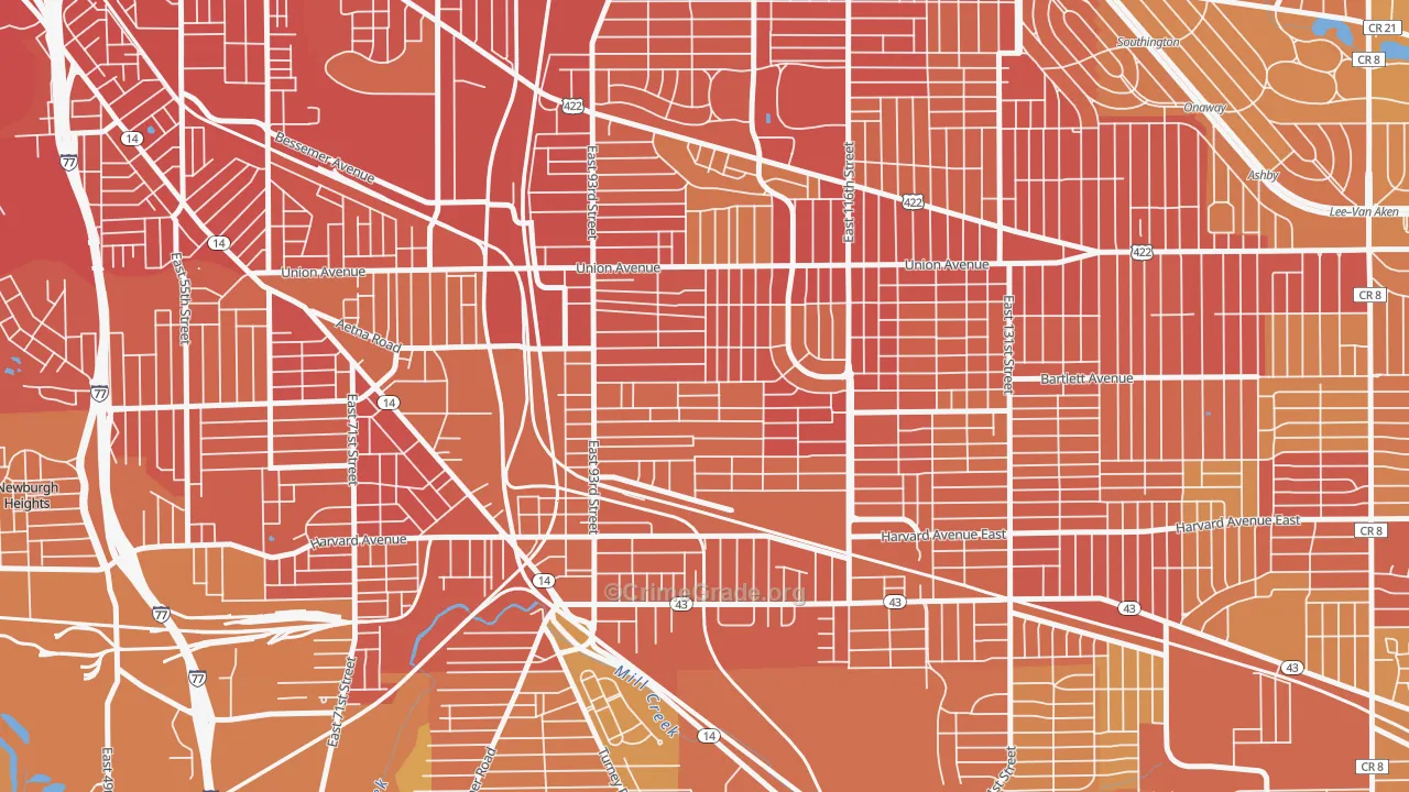Union-Miles Park, Cleveland, OH Map of Drug-Related Crime Rates