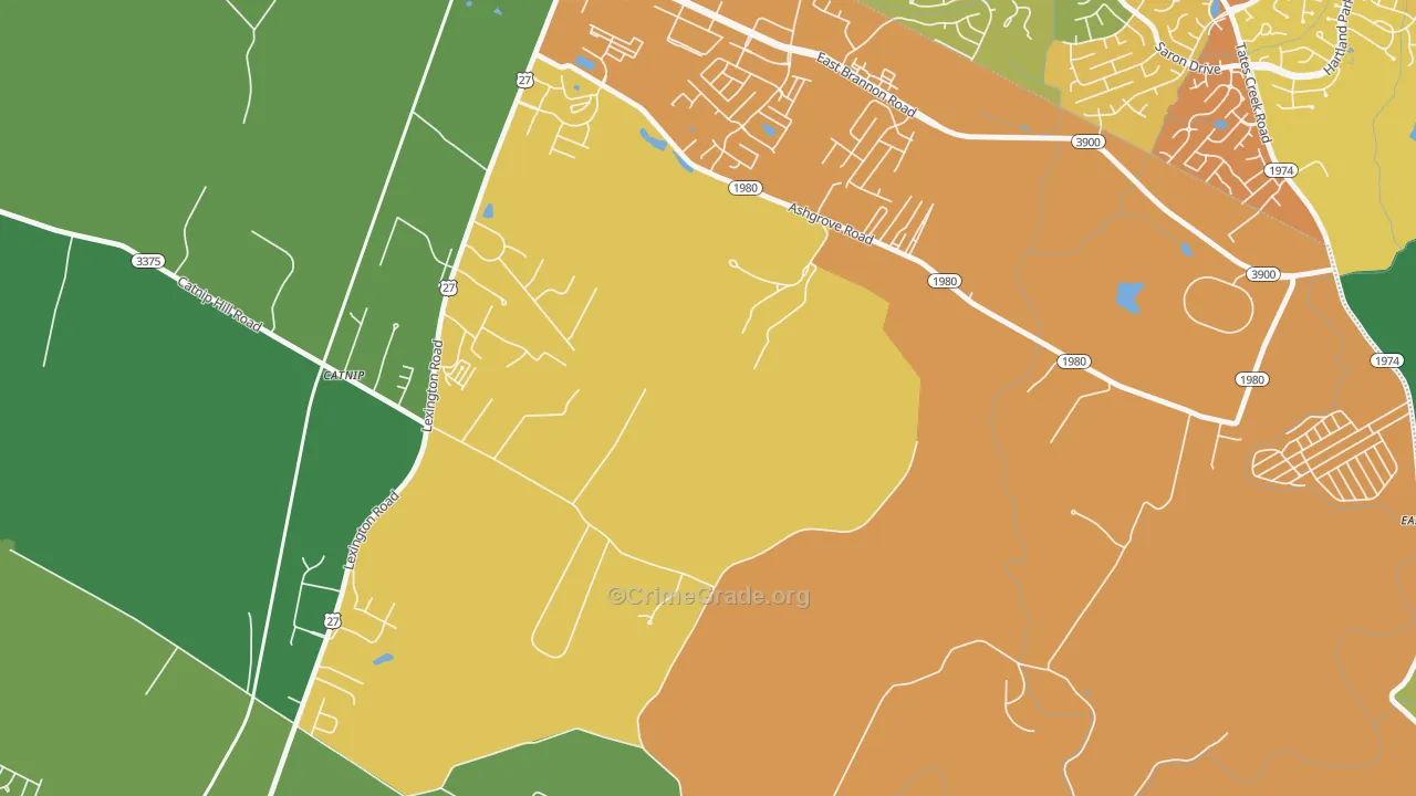 Union Mills, KY Map of Drug-Related Crime Rates