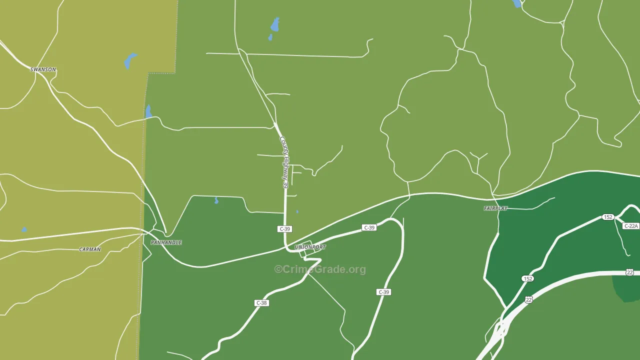 Unionport, OH Map of Drug-Related Crime Rates
