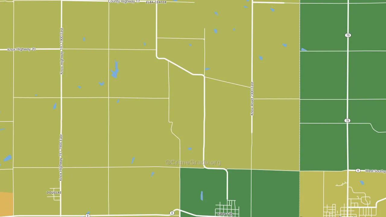 Uniontown, IL Map of Drug-Related Crime Rates