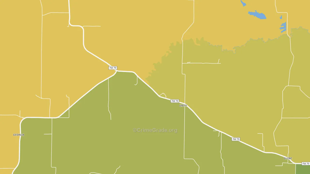 Unity, TX Map of Drug-Related Crime Rates